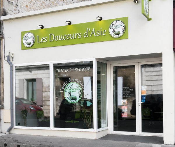 Façade du restaurant Les Douceurs d'Asie